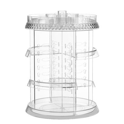 360 Degree Acrylic rotating lipstick display stand/acrylic nail polish stand/rotating acrylic lipstick holder