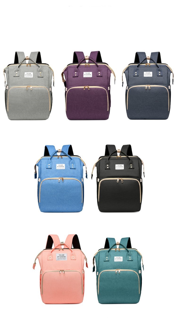 Customized logo fashion oxford travel tote shoulder diaper bag multi-function