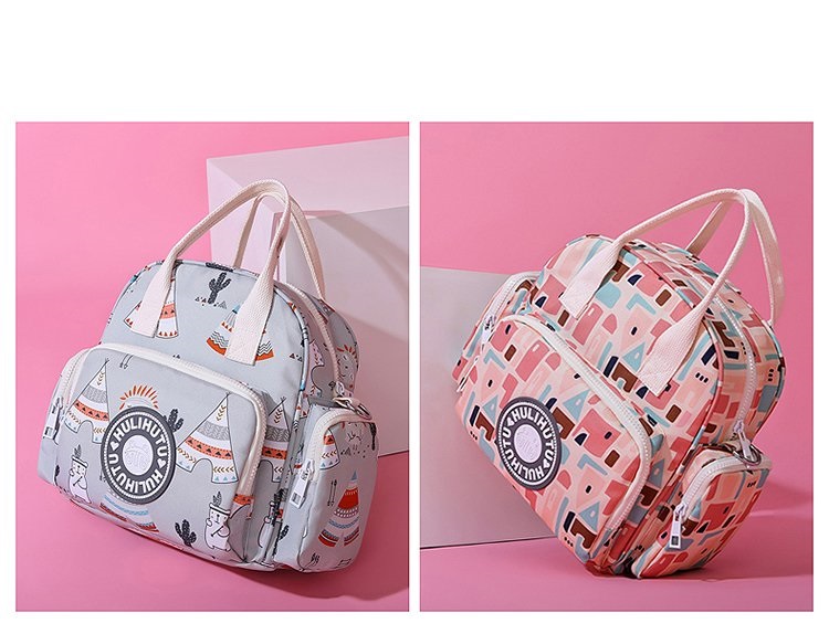 Trendy baby diaper backpack high quality colorful multifunctional organizer backpack for moms