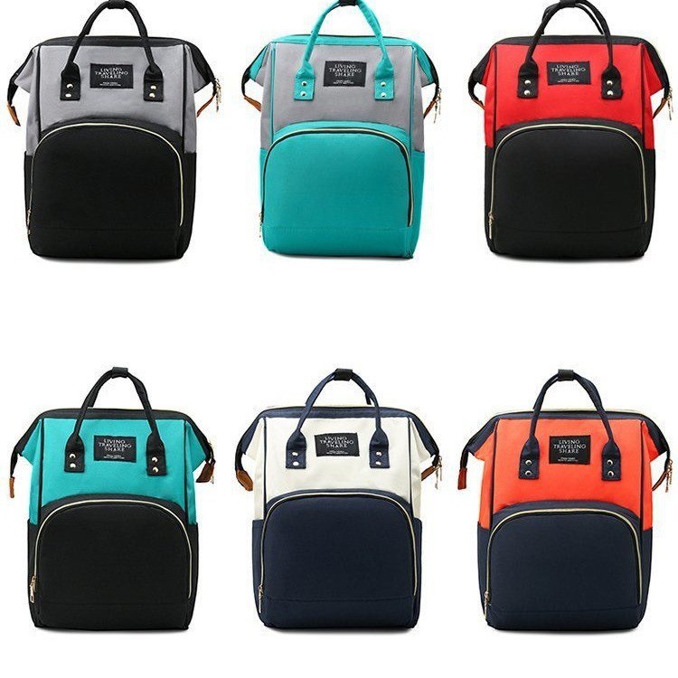 Diaper bag nappy changing backpack bag multi-function mummy Stylish stroller straps  backpack for mom