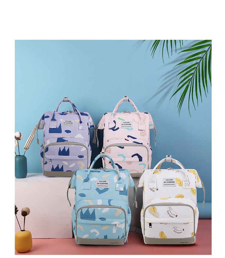 10% off Multi-functional Nappy Bags Waterproof Travel Mom Backpack, Large Capacity Diaper Bag
