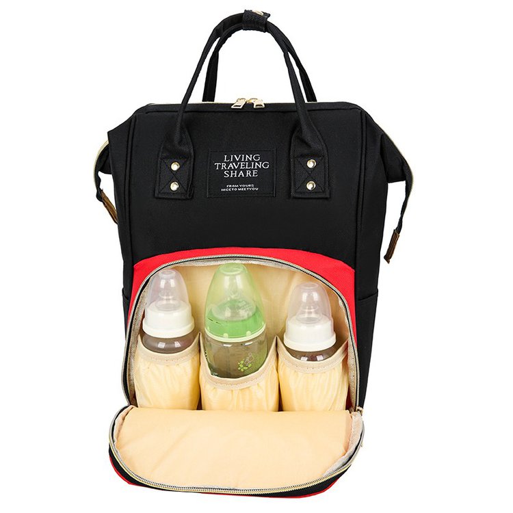 Large-Capacity Mummy Bag Ladies Diaper Mom Backpack Multi-Function Waterproof Travel