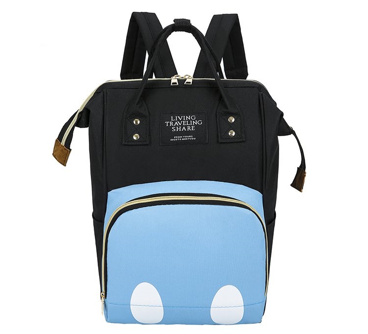 Large-Capacity Mummy Bag Ladies Diaper Mom Backpack Multi-Function Waterproof Travel