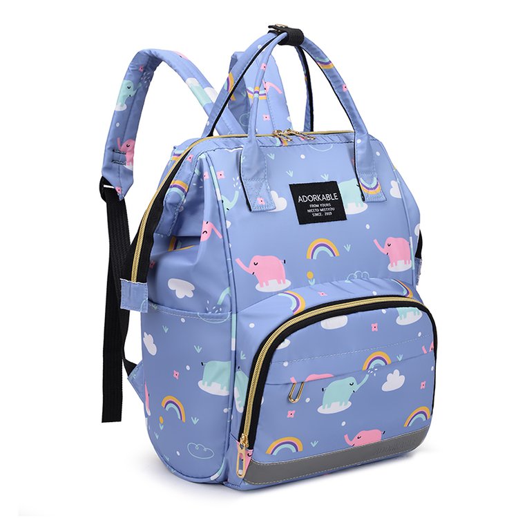 Factory Price Large Capacity Waterproof Baby Diaper Backpack Mommy Changing Nappy Bag