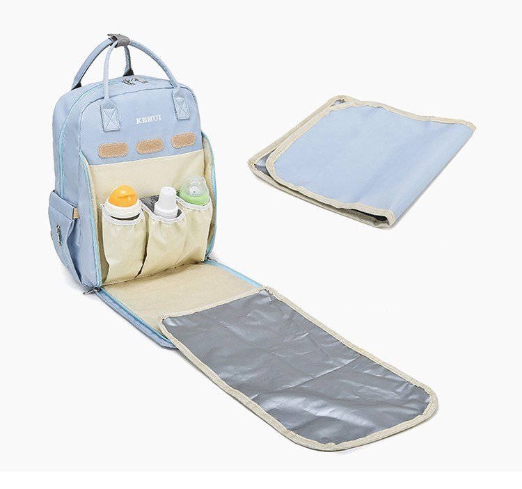Wholesale Portable Waterproof Mummy Back Pack Large Capacity Mom Backpack Foldable Baby Bed Diaper Bag