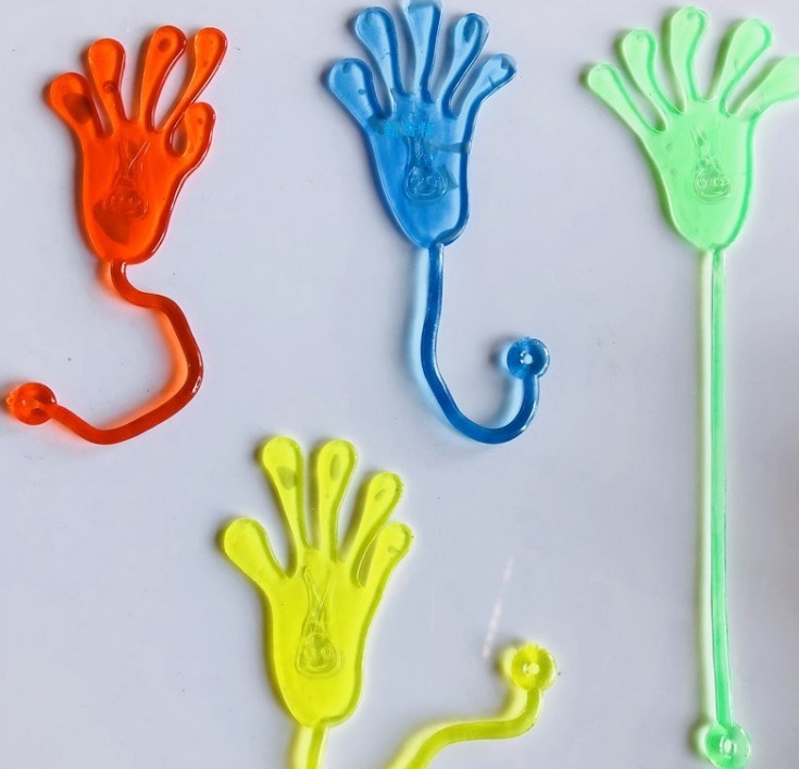 Wholesale Novelty soft kids squishy plastic sticky hands toys