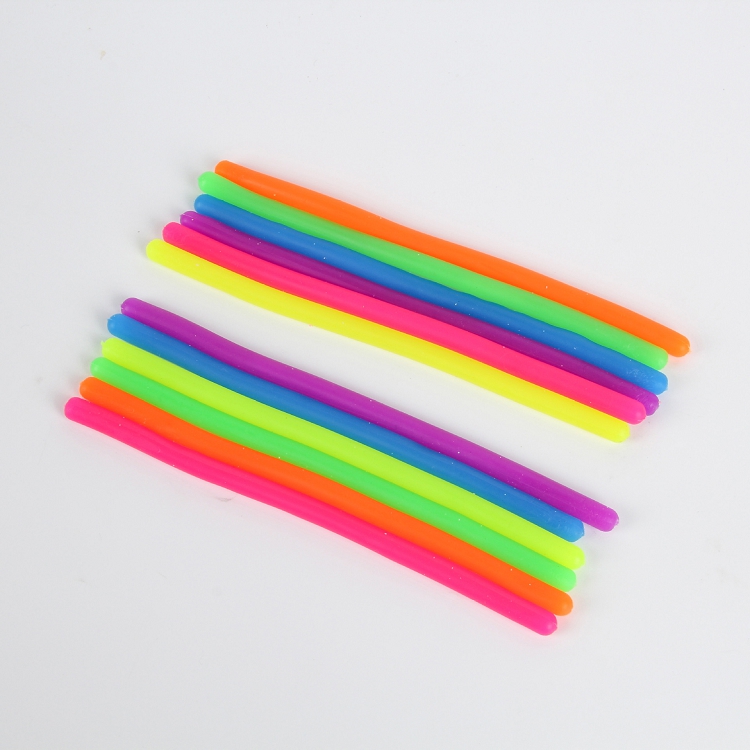 Worm Noodle Stretch String TPR Rope Anti Stress Toys String Fidget Autism Vent Toys Random Color