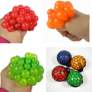 TPR stress squeezable jelly ball with colorful design