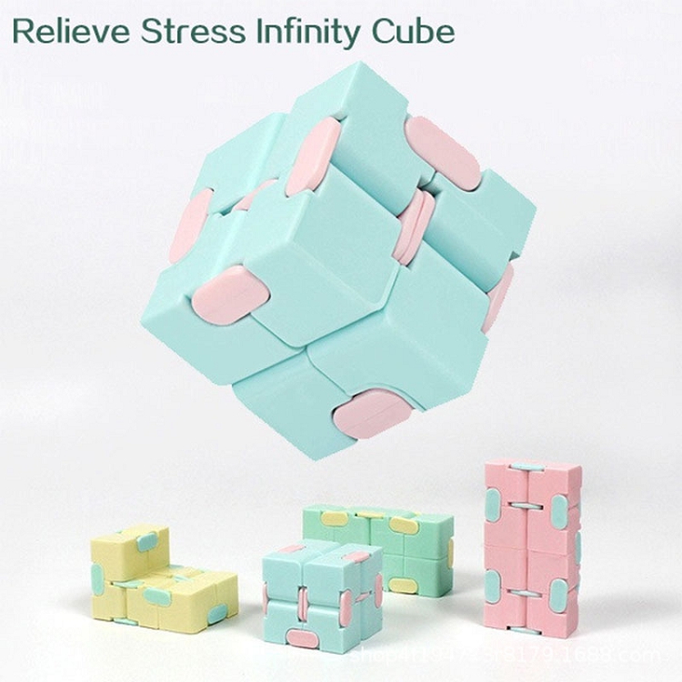 Wholesale macaron color fidget toy infinity cube Anti anxiety stress Magic Infinity Cube Fidget Cube Finger Toy