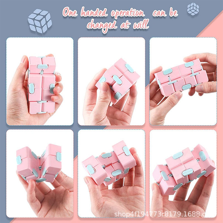 Wholesale macaron color fidget toy infinity cube Anti anxiety stress Magic Infinity Cube Fidget Cube Finger Toy