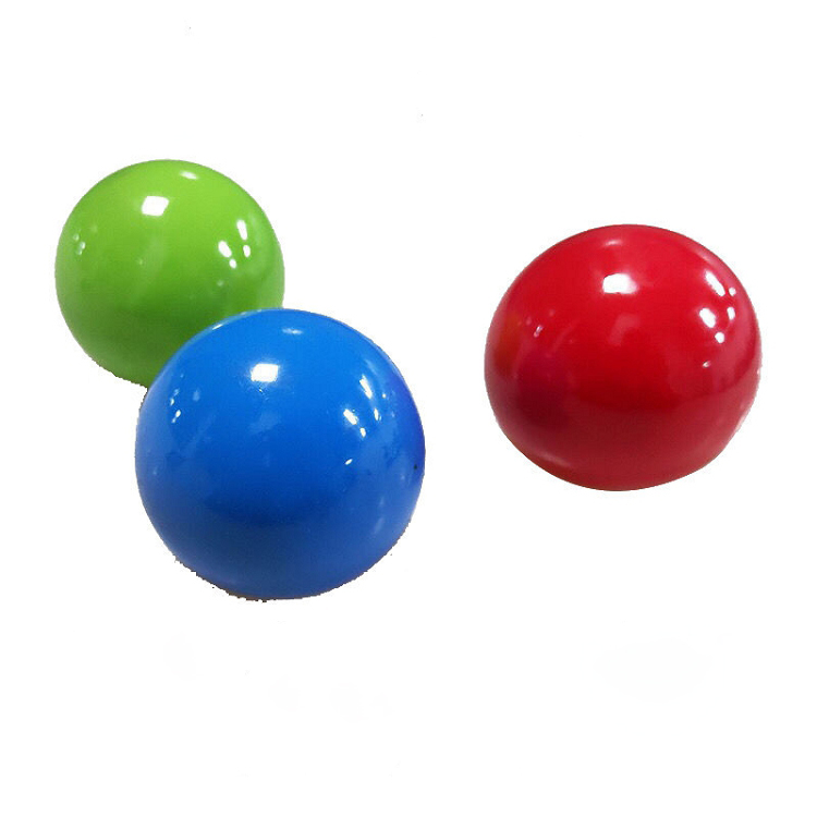 Adult Decompression Toys Sticky Wall Ball Ceiling Tossing Ball Sticky Target fluorescent sticky wall Ball Stress Relief Toy