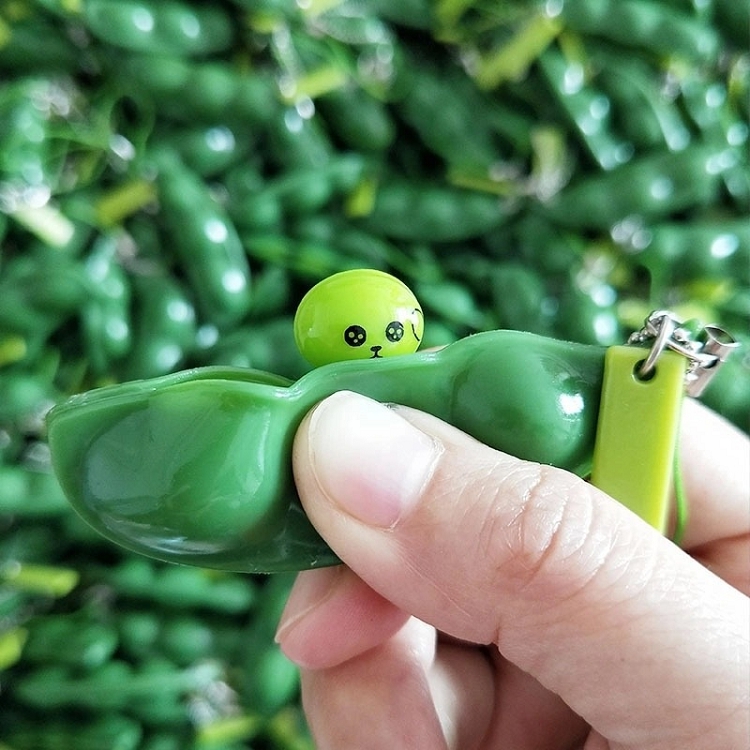 Bean Stress Ball Squishies Balls Cute Keychain Deco Stress Relief Fidget Toys for Kids Girls Boys Adults