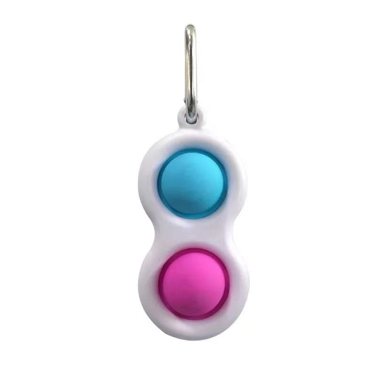 Amazon hotsale push bubble pop simple dimple fidget toy Keychain mini sensory baby toys Decompresssion toys for home office