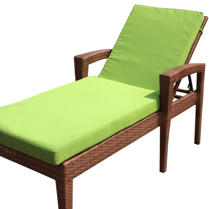 Customized outdoor sofa waterproof cloth cushion villa garden leisure deck outdoor bench sponge rattan chai