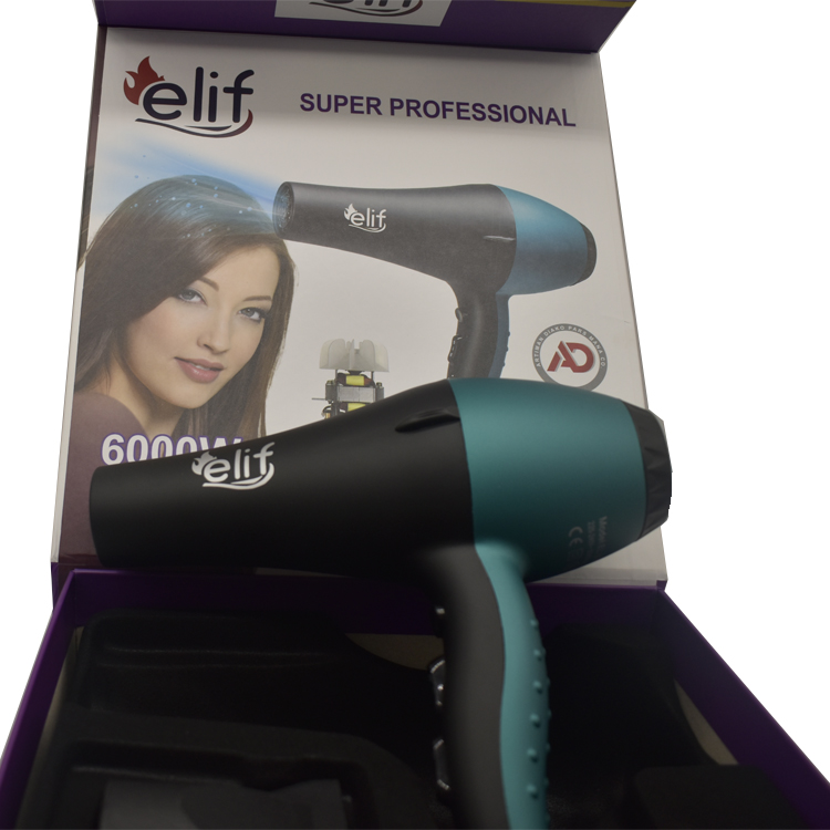 EL-554  Super Professional Hair Dryer 6000W Black