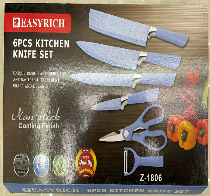 6 PC Kithcen Knife Set Wholesale