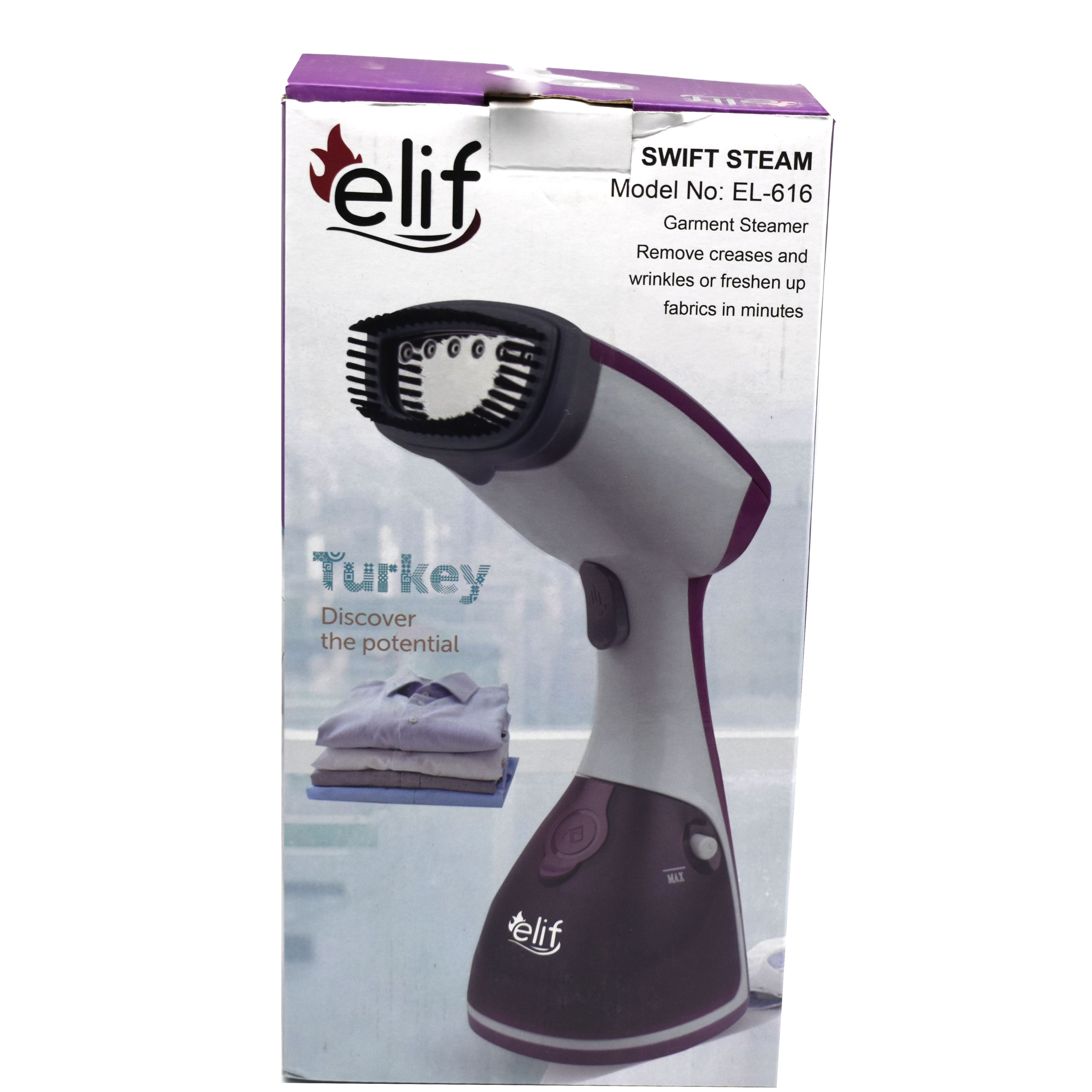 Elif-EL-616 Home Use Mini Steam ES-H20, Hand Held Garment Steamer,Small Home Appliance