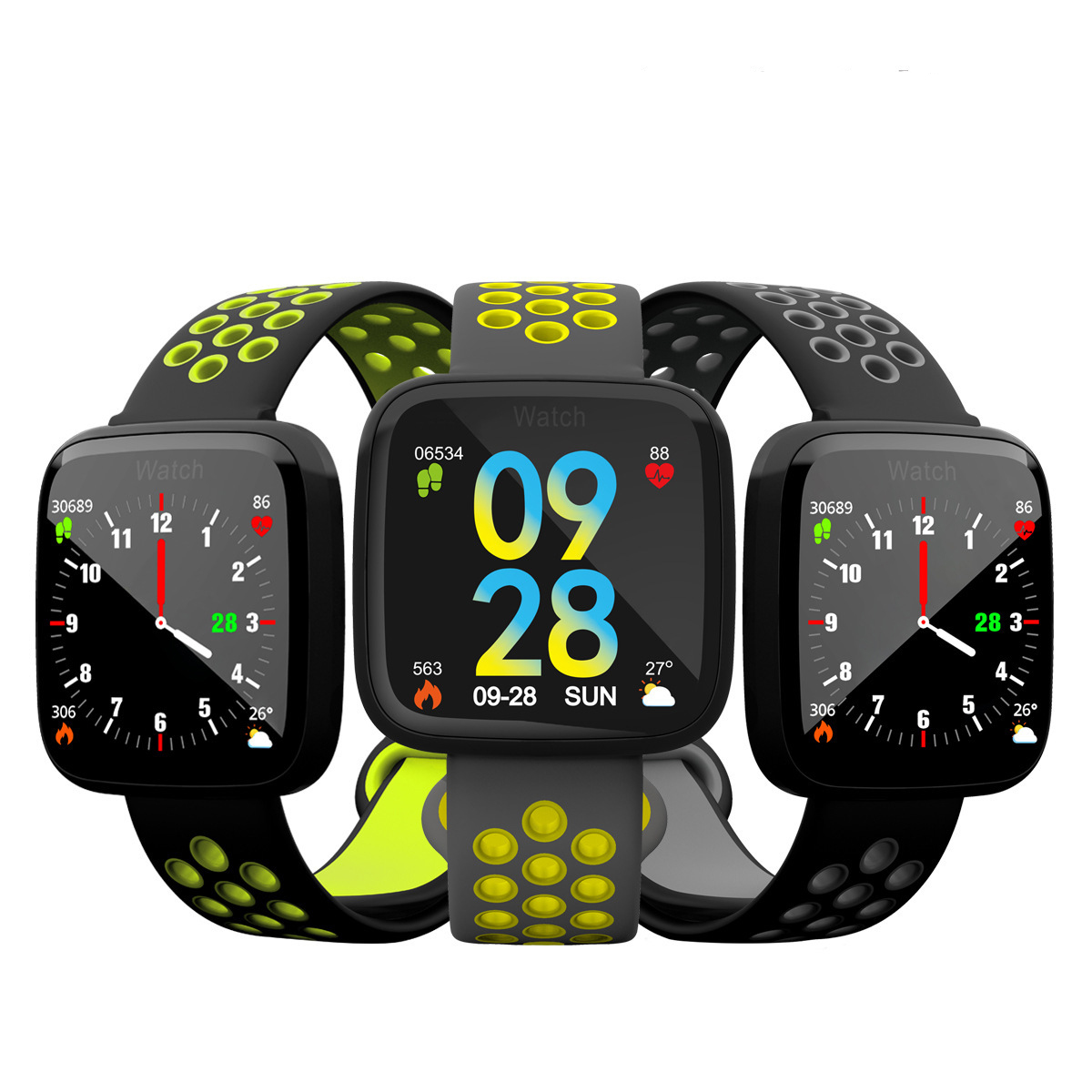 F8 blue tooth Smart Watch Heart Rate Monitor Calories Fitness Tracker Alarm Clock IP67 waterproof Smart Bracelet Sport S226 42mm