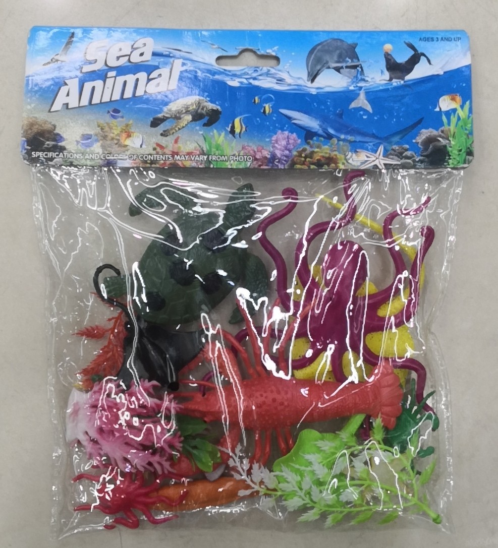 H141SWholesale Soft Vinyl PVC Animals Toy Cotton Stuffing Model Educational Toys