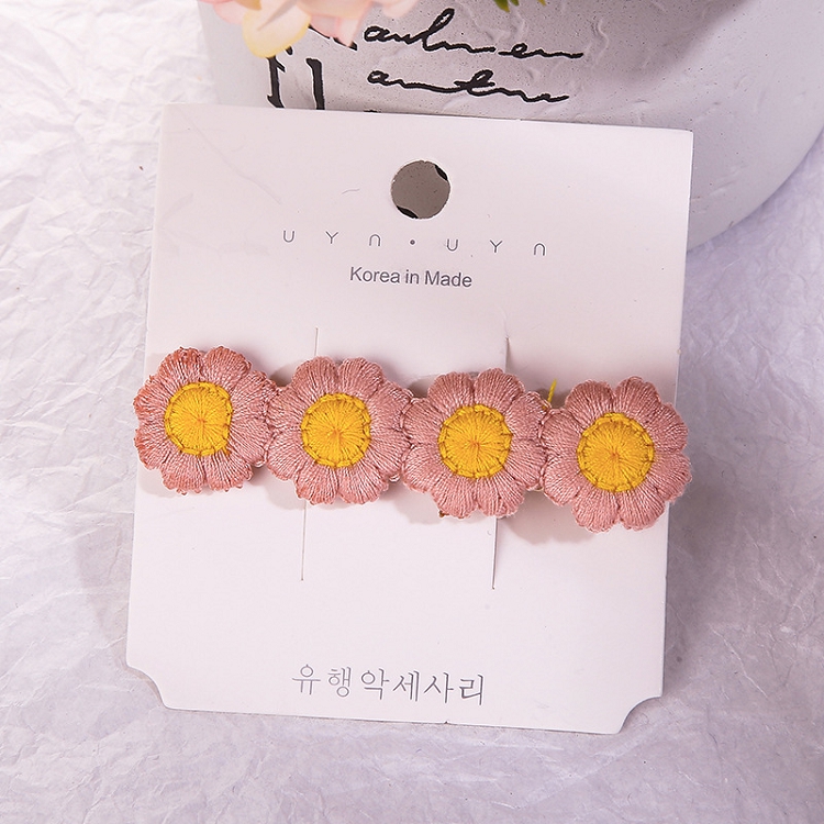 Small pure and fresh elegant spring and summer ice cream flower hair clip female lovely Korean net red girl sen department hair accessories