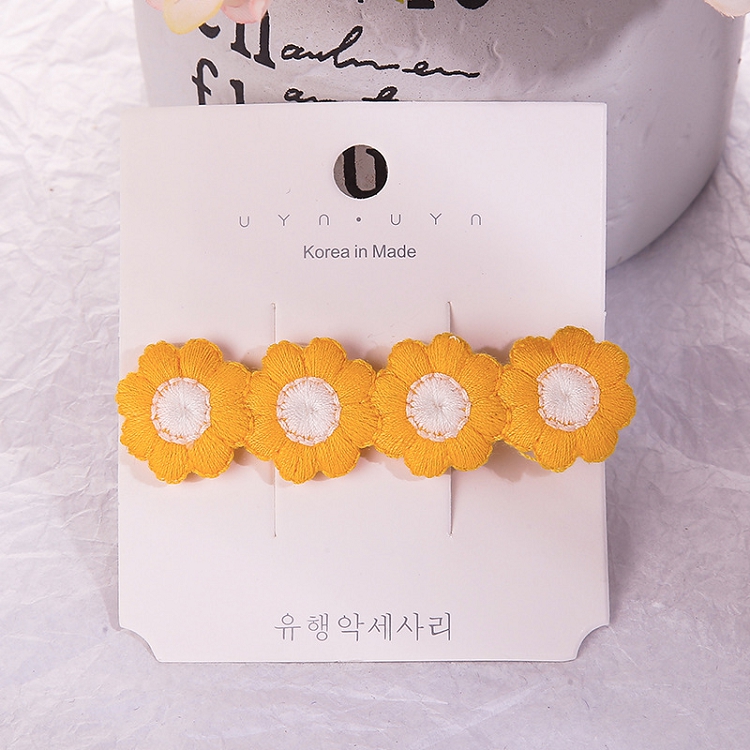Small pure and fresh elegant spring and summer ice cream flower hair clip female lovely Korean net red girl sen department hair accessories