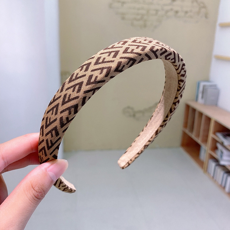 New versatile leopard print hair hoop wash face sweet versatile fashion out personality net red headband hair card hair accessories