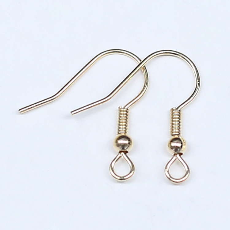 Cross border set custom diy earring accessories pure copper anti-slip drop earring pendant material earhook