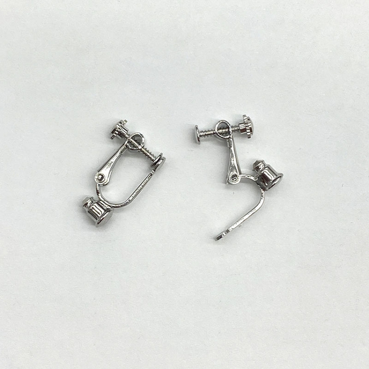 Ear-stud conversion device Painless and allergy free ear-clip converter female ear-piercing invisible screw clip