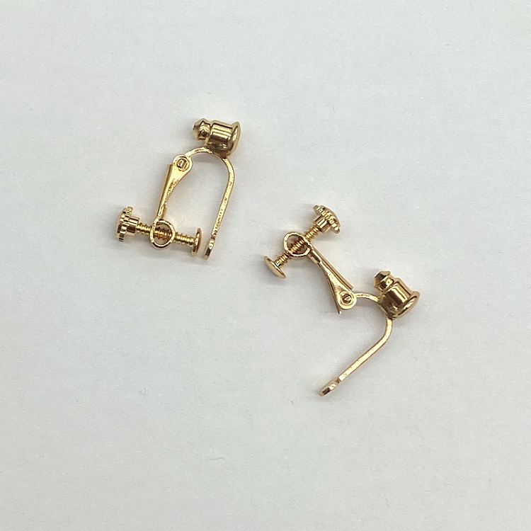 Ear-stud conversion device Painless and allergy free ear-clip converter female ear-piercing invisible screw clip