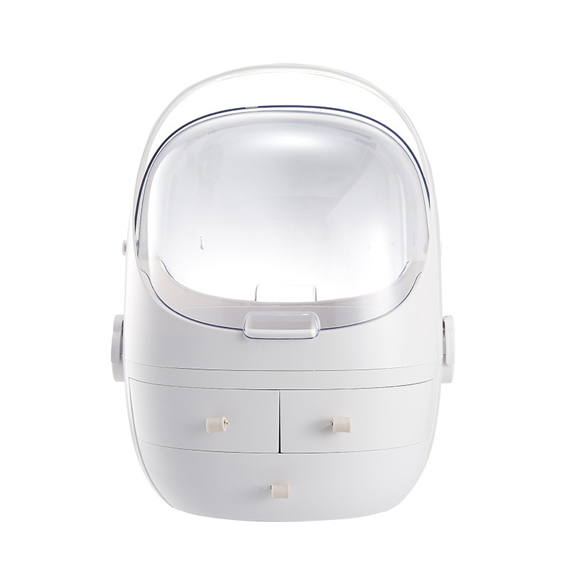 New Design Egg-shaped Cosmetic Storage Box Makeup Vanity Mirror for Storing Cosmetics