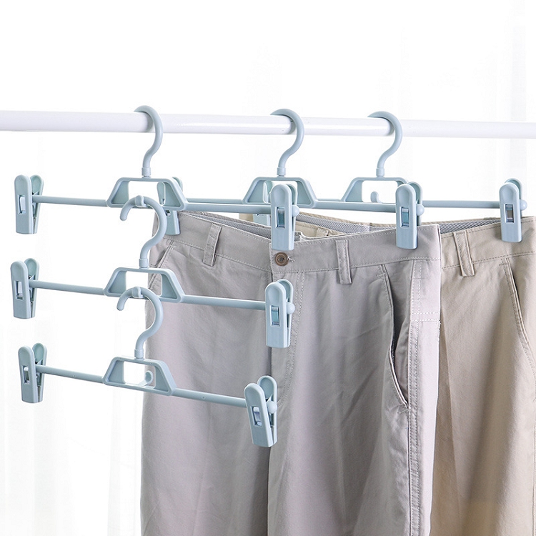 5 household multifunctional pants rack pants clip plastic belt clip no trace clothes and pants air sai rack