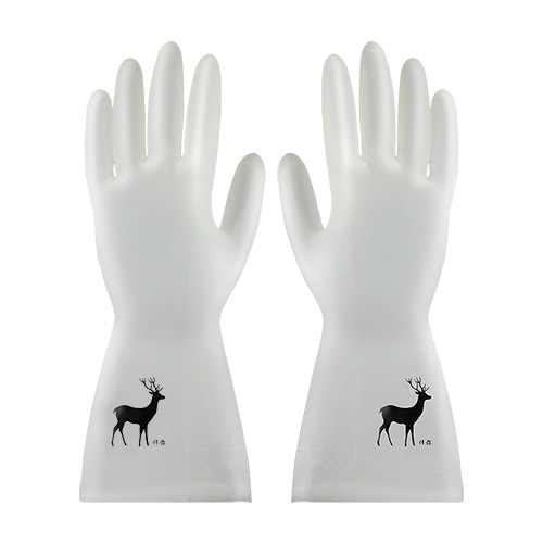 Kitchen dishwashing gloves waterproof and wear-resistant PVC non-slip durable laundry thin household cleaning gloves