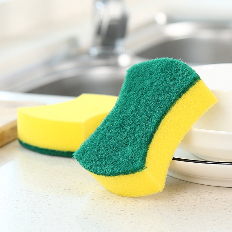 Double-sided decontamination Clean Sponge Wipe Magic wipe Clean cloth Kitchen pan scrub dish sponge single piece