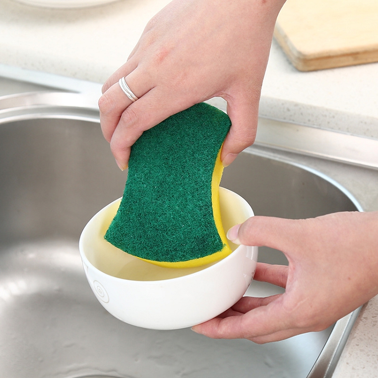 Double-sided decontamination Clean Sponge Wipe Magic wipe Clean cloth Kitchen pan scrub dish sponge single piece