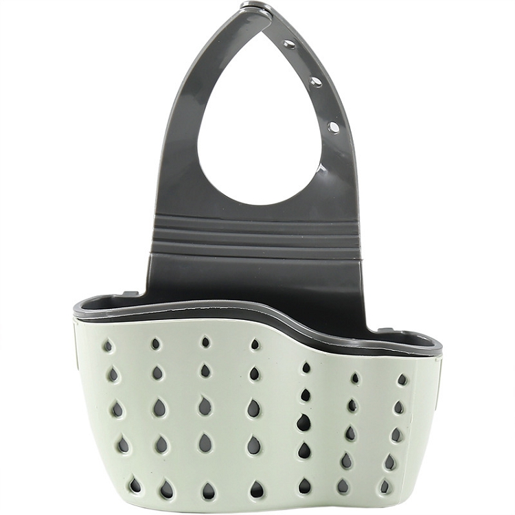 Sink drain hanging basket kitchen adjustable rubber creative hollow washing bowl sponge sink rack storage hanging bag