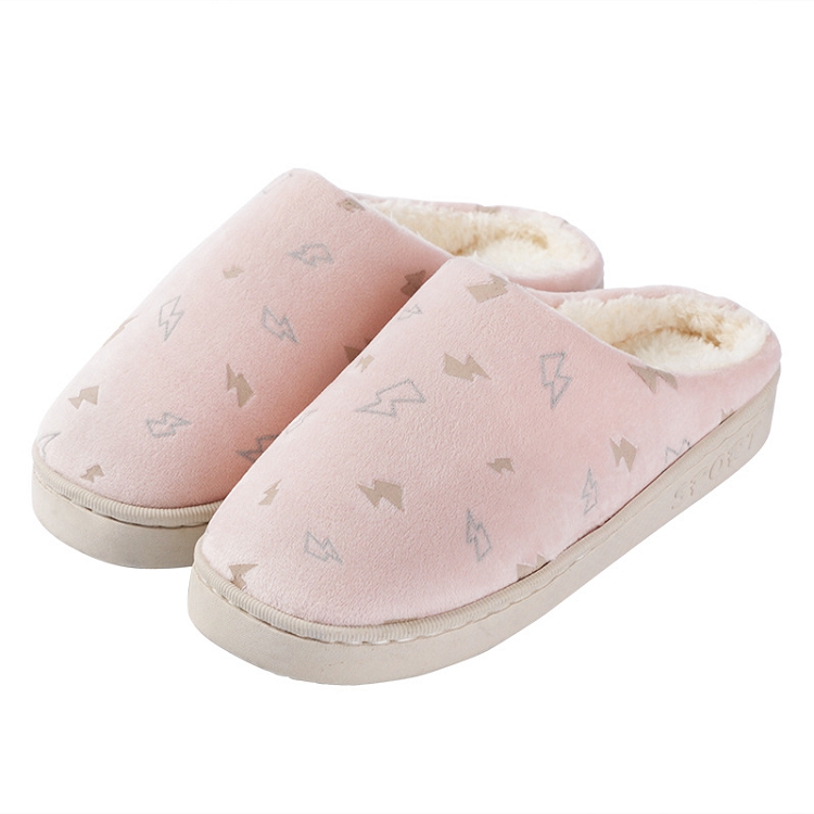 XY winter slippers indoor home cotton slippers non slip thick lightning soft warm couples cotton shoes women's baby shoes