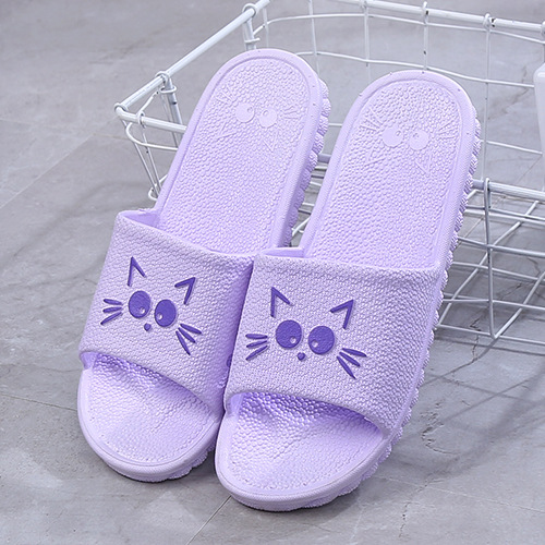 Home bathroom bath slippers ladies summer indoor couple lovely soft soled floor shoes couples home slippers cool drag