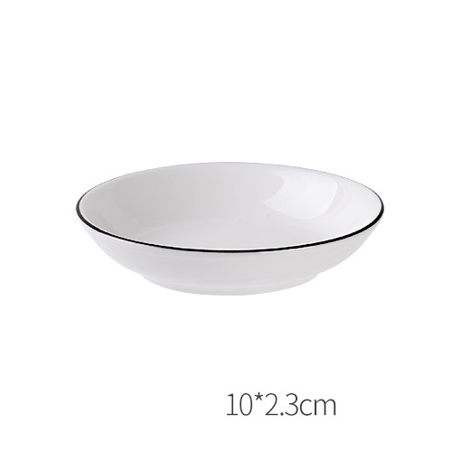 Rice bowl plate dish spoon set household utensils stand large porcelain bowl chopsticks plate eat bowl dinner plate soup bowl