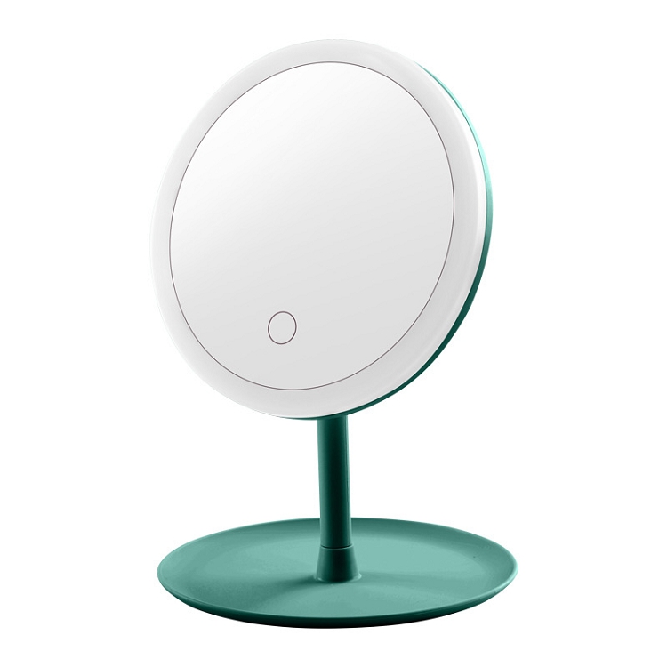 Make-up mirror with lamp rechargeable LED make-up mirror Dormitory desk top dresser mirror desk top beauty mirror folding mirror