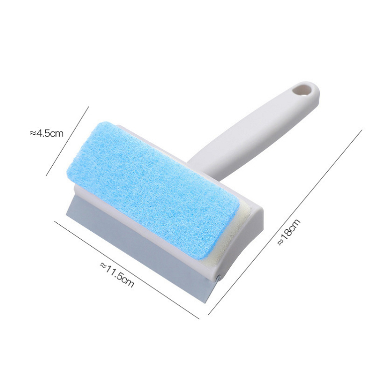 New household glass wall cleaner bathroom tile brush double side window cleaner mirror wiper