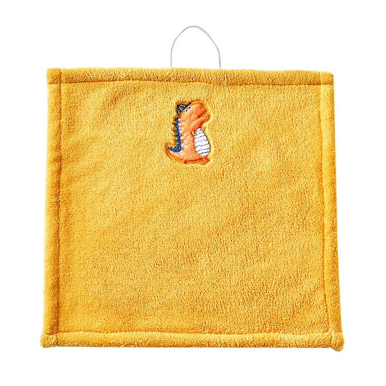 Kitchen towel hanging hand towel lovely hand towel coral velvet children rub hand square thickened rub handkerchief