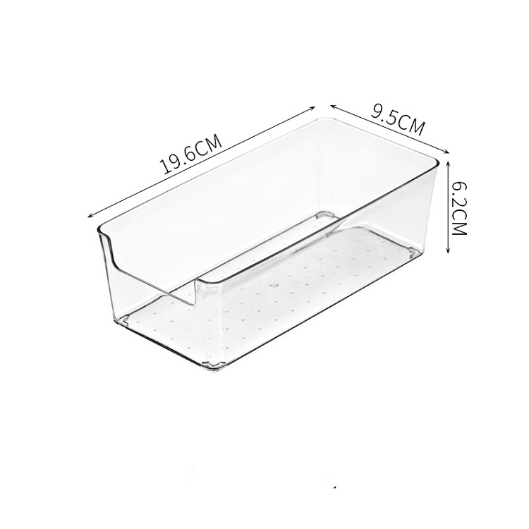Japanese kitchen drawer storage box plastic transparent compartments tableware sorting box sundries cosmetics sorting storage box