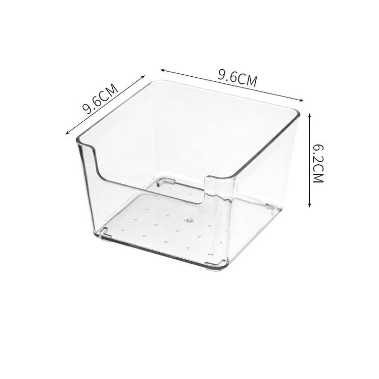 Japanese kitchen drawer storage box plastic transparent compartments tableware sorting box sundries cosmetics sorting storage box