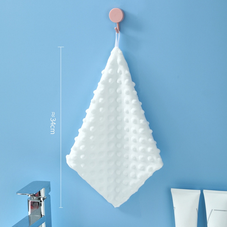 Kitchen towel, thickened, double layer, super absorbent, non-shedding, hanging household cloth, cleaning cloth, dishcloth