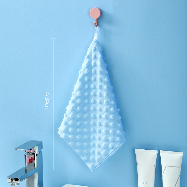 Kitchen towel, thickened, double layer, super absorbent, non-shedding, hanging household cloth, cleaning cloth, dishcloth