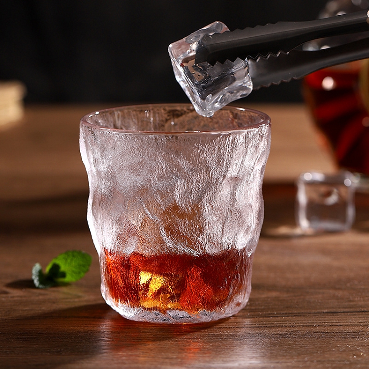 Glass creative glacier simple INS wind household heat resistant water cup cold drink cup juice milk cup beer men and women