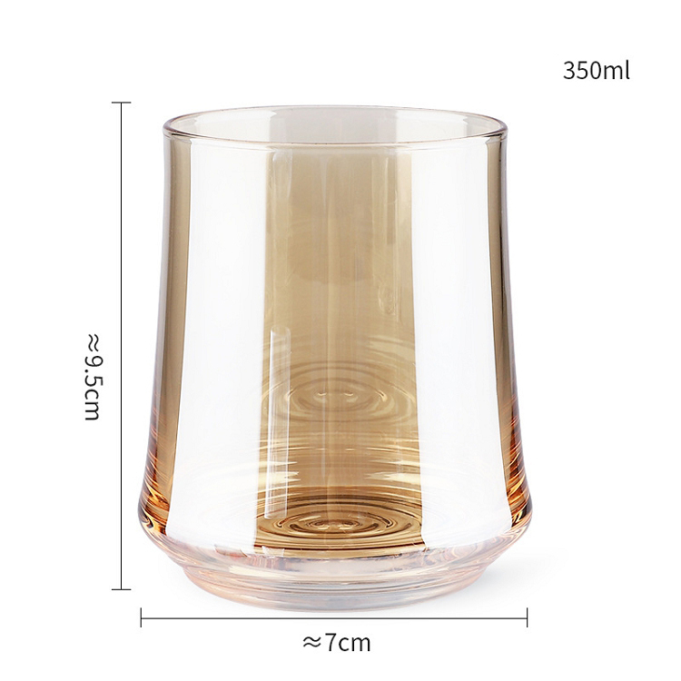 Light luxury high borosilicate glass household heat resistant water cup milk tea cup juice beer mug INS wind