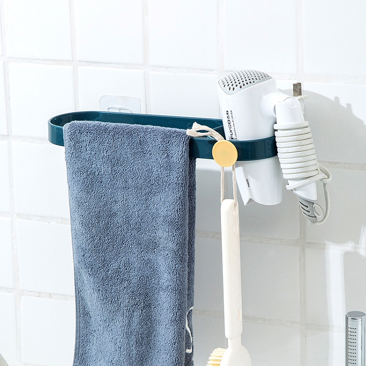Towel rack hole-free toilet multi-functional bathroom rack single towel bar toilet wall rack storage
