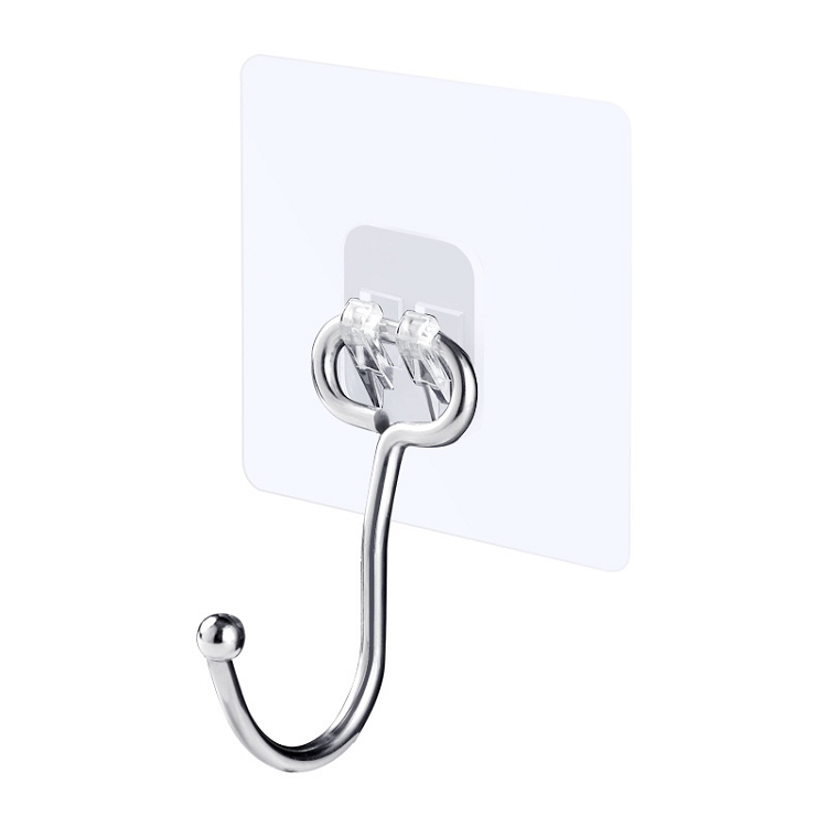 Hook strong adhesive wall hanging wall door back kitchen perforation-free traceless load-bearing sucker hook stainless steel hook