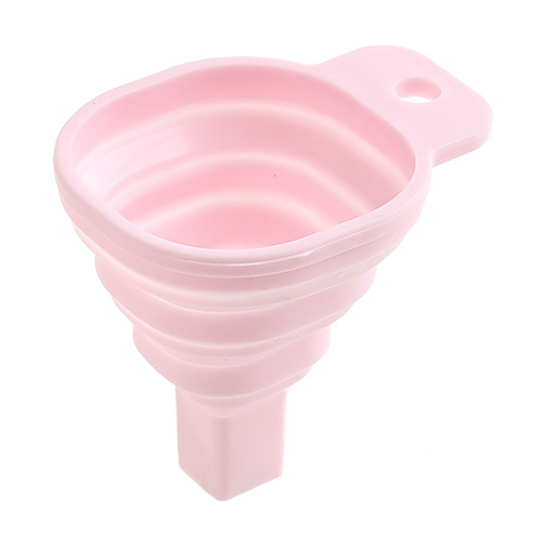 TPR square funnel small retractable oil leak household wine funnel conical cooking wine pour small funnel